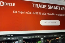 Ảnh chụp màn hình trang chủ DNSE 