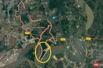 Vị trí dự án 156ha do Sài Gòn Gôn làm chủ đầu tư (Ảnh chụp màn hình - Nguồn: Google Maps)