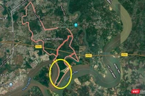 Vị trí dự án 156ha do Sài Gòn Gôn làm chủ đầu tư (Ảnh chụp màn hình - Nguồn: Google Maps)