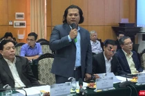 Chủ tịch HBRE Hồ Tá Tín tại toạ đàm "Góp ý cơ chế, chính sách phát triển năng lượng tái tạo" hôm 29/10/2020 (Ảnh: P.D)