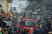 Hà Nội: Cháy nhà tại khu vực chợ Nhổn 