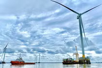 PVS huy động nguồn vốn khổng lồ cho các dự án điện gió ngoài khơi. Ảnh: Sembcorp.