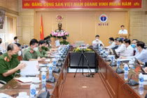 Hội nghị trực tuyến về việc tiêm vaccine COVID-19 và giải pháp xác thực, liên thông dữ liệu tiêm chủng với dữ liệu quốc gia về dân cư (Ảnh - Trần Minh)