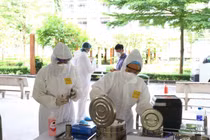 Nhân viên y tế phòng, chống dịch ở Bắc Giang (Ảnh - bYT) 