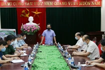 Chủ tịch UBND tỉnh Thái Nguyên đã họp khẩn với huyện Phú Bình về công tác phòng, chống dịch COVID-19 (Ảnh - Xuân Huy) 