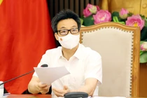 Phó Thủ tướng Vũ Đức Đam chủ trì cuộc họp Thường trực Ban Chỉ đạo Quốc gia phòng, chống dịch COVID-19 (Ảnh - VGP) 