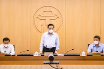 Ông Chu Ngọc Anh – Chủ tịch UBND TP. Hà Nội - chủ trì cuộc họp (Ảnh - Trung Nguyên) 