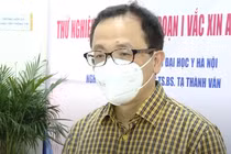 GS. TS. Tạ Thành Văn – Chủ tịch Hội đồng Trường Đại học Y Hà Nội, nghiên cứu viên chính của chương trình thử nghiệm lâm sàng vaccine ARCT-154 phòng COVID-19 (Ảnh VT cắt từ clip)