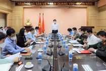 Thứ trưởng Bộ Y tế Đỗ Xuân Tuyên họp trực tuyến với các địa phương triển khai công tác phòng, chống dịch COVID-19 trong tình hình mới (Ảnh - Nguyễn Nhiên)