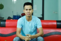 Anh Nguyễn Ngọc Mạnh - người đã dũng cảm cứu bé gái (Ảnh - Đinh Huy) 