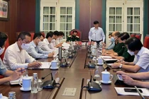 Bộ trưởng Bộ Y tế Nguyễn Thanh Long phát biểu tại cuộc họp (Ảnh - BYT) 