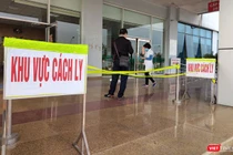 Khu vực cách ly bệnh nhân mắc COVID-19 (Ảnh: Minh Thuý) 