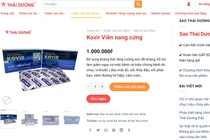 Viên nang cứng Kovir của Công ty Cổ phần Sao Thái Dương có giá bán lên tới 1 triệu đồng (Ảnh - VT) 