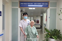 Bệnh nhân 102 tuổi hồi phục sau khi được thay khớp háng (Ảnh - BVCC) 