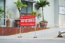 Khu vực cách ly ở Bệnh viện Hữu Nghị (Ảnh - Minh Thuý) 