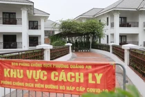 Khu vực cách ly phòng COVID-19 (Ảnh - Trung Nguyên) 
