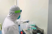 Nhân viên y tế làm việc trong phòng xét nghiệm COVID-19 (Ảnh - BYT) 