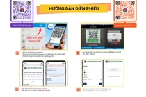 Người dân quét mã QR để được theo dõi tại nhà (Ảnh - UBND Q. Ba Đình) 
