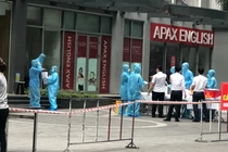 Khu vực cách ly ở Times City (Ảnh - Minh Nhân)