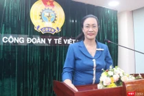 PGS.TS. Phạm Thanh Bình – Chủ tịch Công đoàn Y tế Việt Nam (Ảnh: Minh Thuý) 