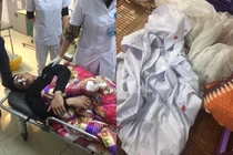 Bác sĩ bị hành hung. Ảnh: NĐT