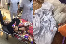 Bác sĩ bị hành hung. Ảnh: NĐT