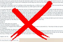 Hình ảnh về thông tin sai sự thật lan truyền trên mạng xã hội (Ảnh - BYT) 