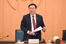 Ông Vương Đình Huệ - Bí thư Thành uỷ Hà Nội (Ảnh: UBND TP HN) 