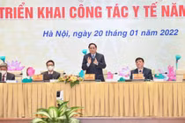 Thủ tướng Chính phủ Phạm Minh Chính tại hội nghị (Ảnh - VGP/Nhật Bắc) 