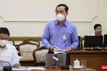 Giám đốc Sở Công Thương TP.HCM Bùi Tá Hoàng Vũ. Ảnh: TTBC 