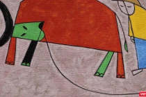 Tranh con Trâu của hoạ sĩ Lê Thiết Cương (Ảnh: HSCC) 