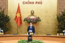 Thủ tướng Nguyễn Xuân Phúc chủ trì cuộc họp. Ảnh- VGP