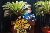 Chủ tịch HĐND TP.HCM Nguyễn Thị Lệ phát biểu khai mạc kỳ họp thứ 3 HĐND TP.HCM khoá X sáng ngày 18/10