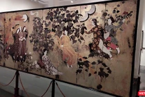 Bức tranh Bảo vật quốc gia "Thiếu nữ trong vườn" của danh hoạ Nguyễn Gia Trí được đánh số 15 trên iMuseum (Ảnh: Hoà Bình)