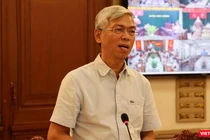 Ông Võ Văn Hoan – Phó Chủ tịch UBND TP.HCM tại cuộc họp Ban chỉ đạo phòng, chống COVID-19 (Ảnh: Khang Minh) 