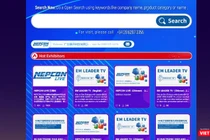 Ảnh chụp màn hình giao diện triển lãm trực tuyến NEPCON LIVE (Ảnh: Hoà Bình) 