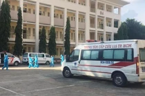 Bệnh viện Dã chiến số 1 vừa đi vào hoạt động, tiếp nhận điều trị bệnh nhân COVID-19 - Ảnh: SYT TP.HCM