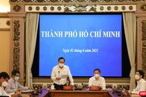 Đầu cầu TP.HCM tại cuộc họp với Phó Thủ tướng Vũ Đức Đam chiều 2/6 (Ảnh: Huyền Mai) 