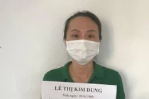 Đối tượng Lê Thị Kim Dung bị khởi tố vì tổ chức tiêm vaccine COVID-19 trái phép. Ảnh CAHS cung cấp