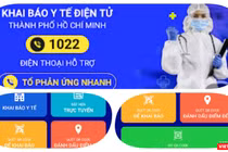 App Y tế HCM do TP.HCM triển khai. Ảnh Hoà Bình