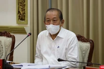 Phó Thủ tướng thường trực Trương Hoà Bình chỉ đạo tại cuộc họp sáng nay ngày 1/6 - Ảnh: Huyền Mai