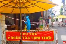 Khu vực phong toả vì có bệnh nhân COVID-19 Ảnh CDC TP.HCM