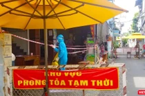 Khu vực phong toả vì có bệnh nhân COVID-19 Ảnh CDC TP.HCM