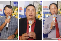 Từ trái qua: ông Ngô Minh Đức - Chủ tịch HĐQT Gotadi, ông Vũ Tuấn Anh - Phó Tổng Giám đốc Dr SME, ông Vũ Anh Tuấn - Tổng Thư ký Hội Tin học TP.HCM (Ảnh: Trường Giang) 