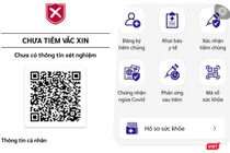 TP.HCM bắt đầu tiến hành cập nhật thông tin tiêm vaccine COVID-19 trên Hồ sơ sức khoẻ điện tử cho người dùng. Ảnh chụp màn hình
