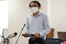 Giám đốc Sở Thông tin - Truyền thông Lâm Đình Thắng phát biểu tại họp báo. Ảnh: Huyền Mai