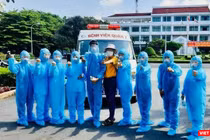 TP.HCM đã qua đỉnh dịch, Bệnh viện Quận 7 trở thành cơ sở y tế đầu tiên đáp ứng các tiêu chí mở cửa trở lại bình thường. Ảnh: HCDC