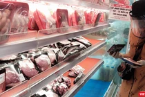 Hàng hoá trong các siêu thị ở TP.HCM đang dần bình ổn trở lại - Ảnh: Hoà Bình