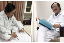 Dù luôn tươi cười nhưng nghệ sĩ Giang Còi đang phải chống chọi với căn bệnh ung thư vòm họng đã di căn (Ảnh: HB ghép) 