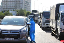 Kiểm soát người và xe ra vào TP.HCM đang thực hiện giãn cách - Ảnh: CDC TP.HCM